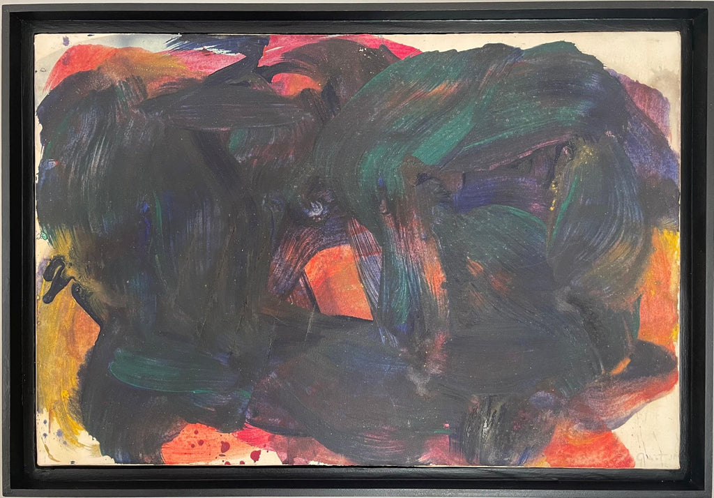 Large Modernist Abstract Color Field Acrylic Painting Woman Artist Francine Tint