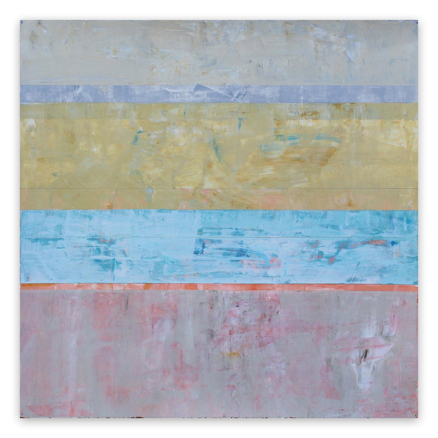 Large Modernist Painting Contemporary Abstract Art Paul Aho, Palm Beach, Florida