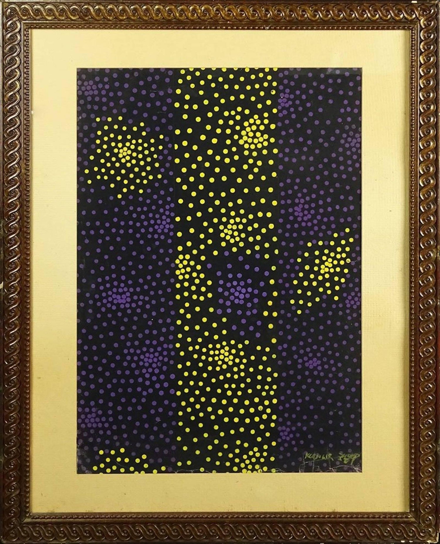 Abstract Composition Tempera Painting Russian Soviet Avant Garde Ksenia Ender