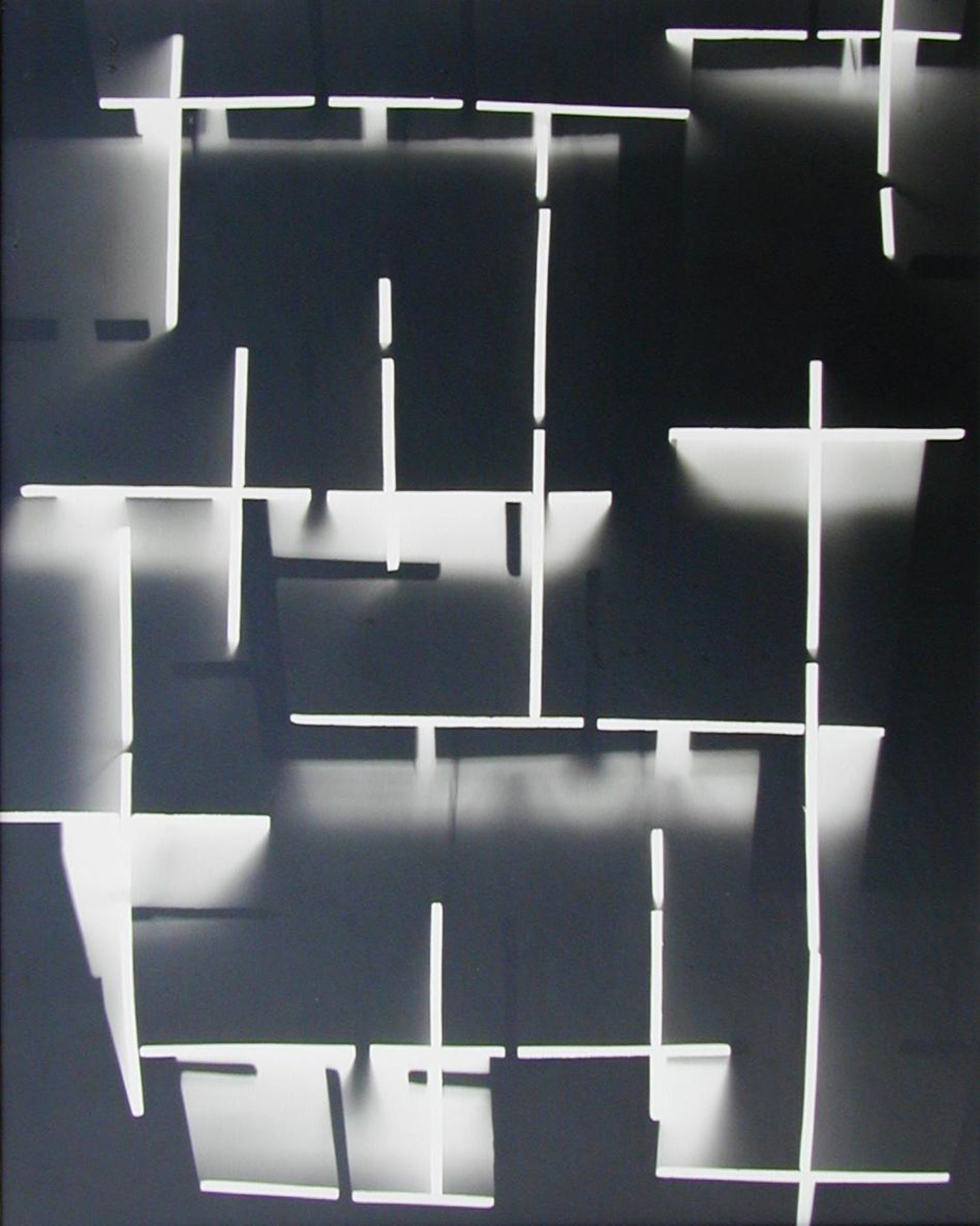Brazilian Conceptual Modernist Photograph Jose Yalenti Architectural Abstract