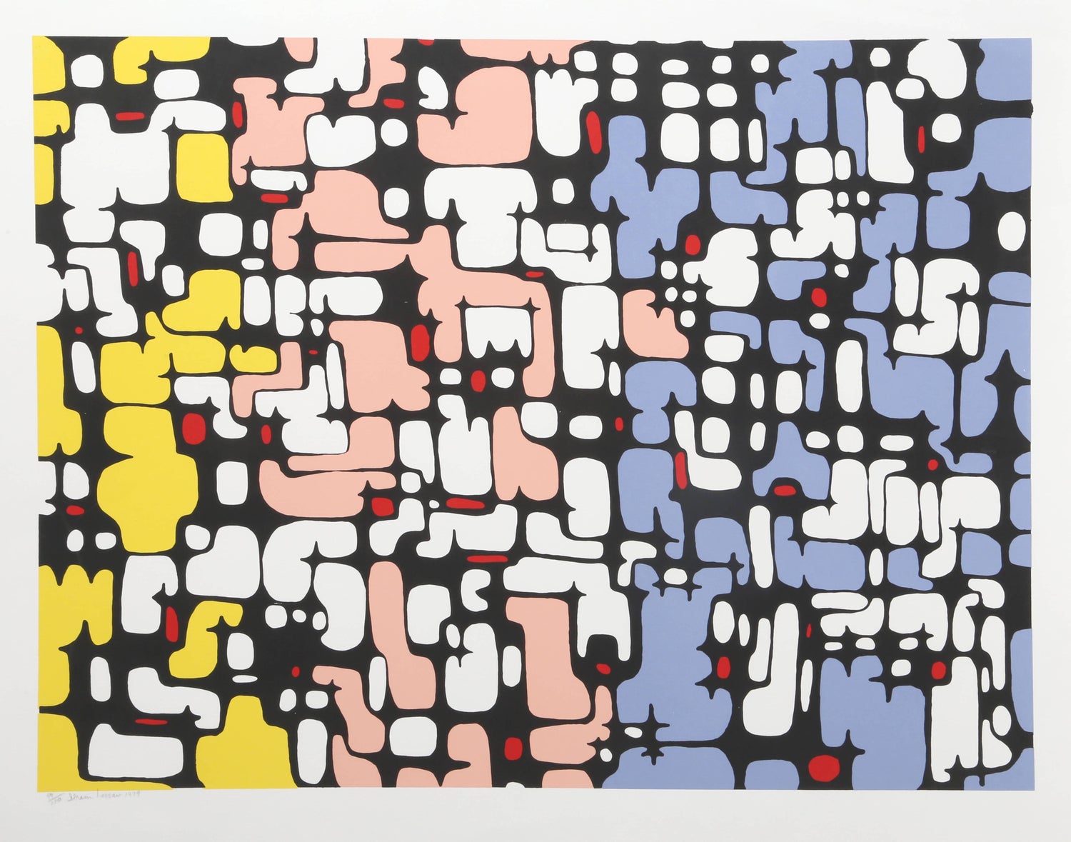 Frozen Sky, Night. Large Modern British Conceptual Screenprint Langlands & Bell