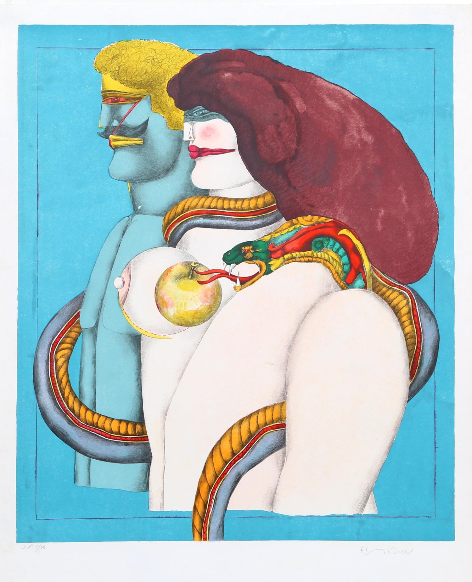 Offset Lithograph Poster Resistible Rise of Arturo, Bertold Brecht 1968 Pop Art