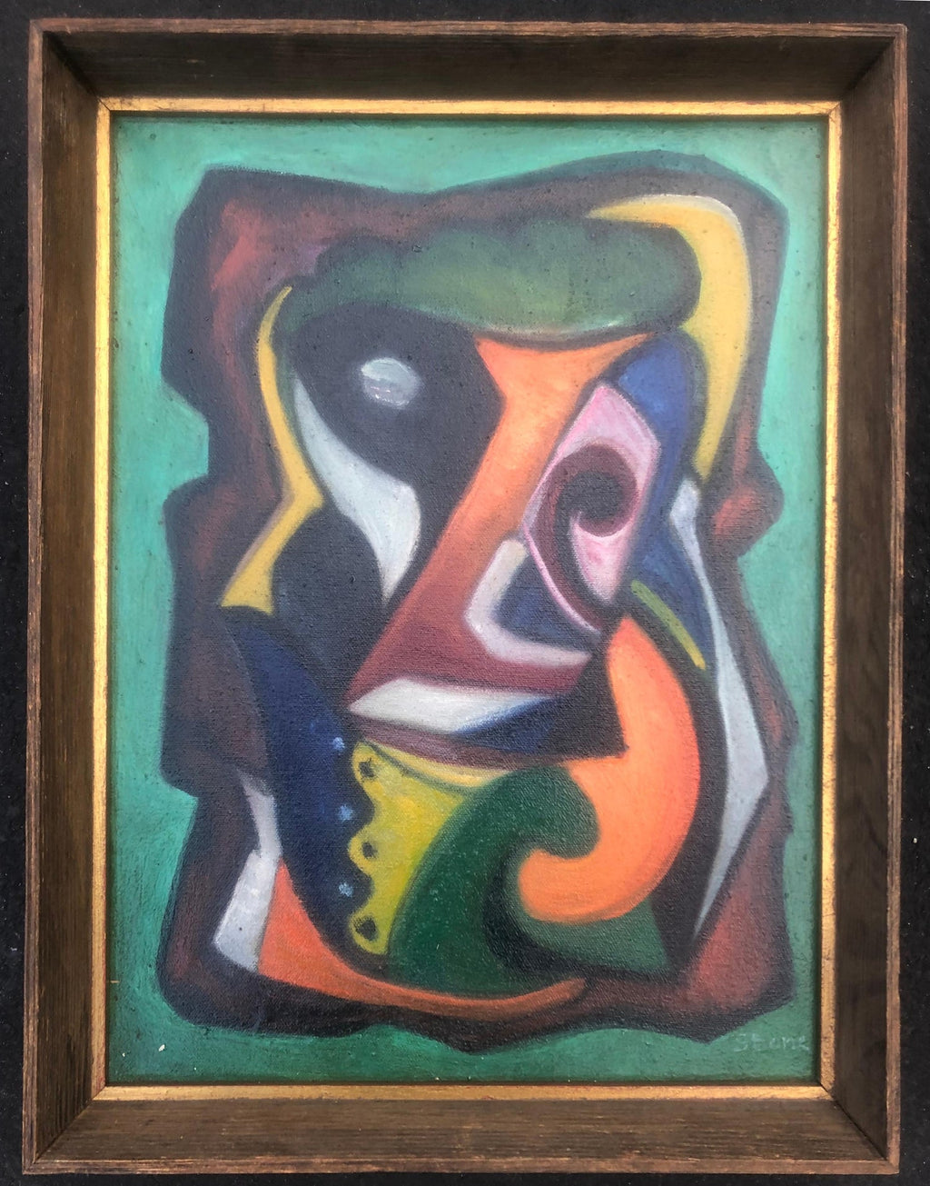 Early Abstract Expressionist Gouache Painting WPA Jewish Artist