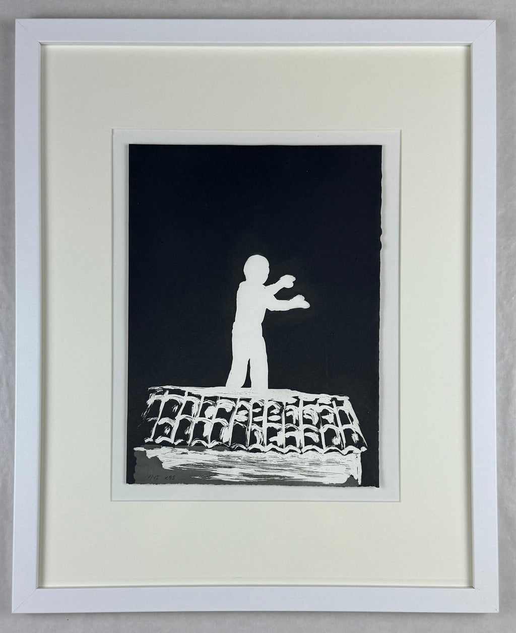 1970 Silencio, Direccion Unica, One Way Spanish Political Etching Pop Art Print