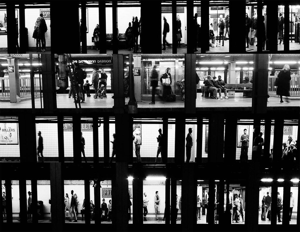 Graffiti Art Photograph Silkscreen Print Subway Station NYC 1970s Pop Art