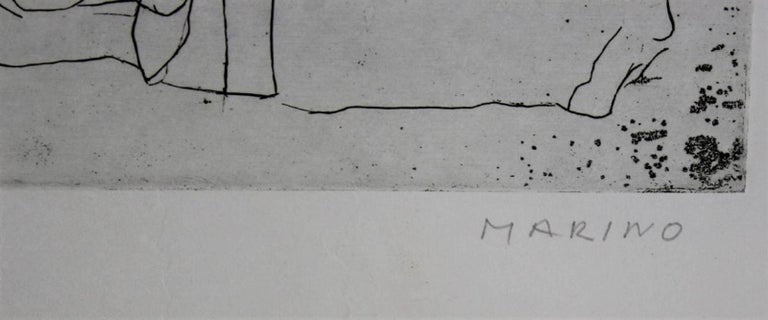 Marino Marini Italian Modernist Il Teatro Etching Hand Signed and Numbered