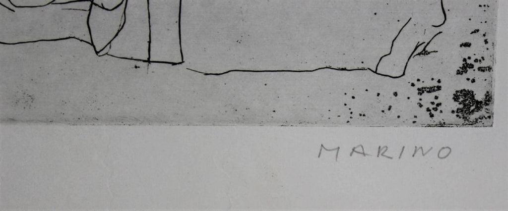 Marino Marini Italian Modernist Il Teatro Etching Hand Signed and Numbered