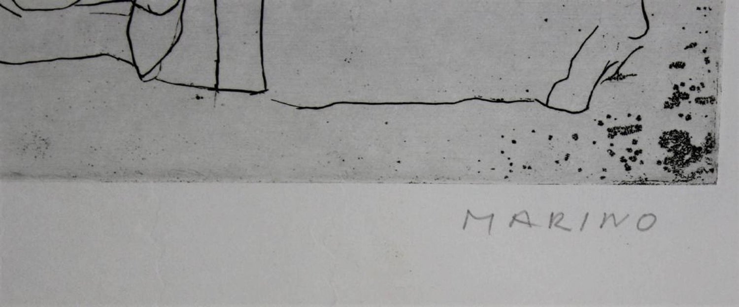 Marino Marini Italian Modernist Il Teatro Etching Hand Signed and Numbered