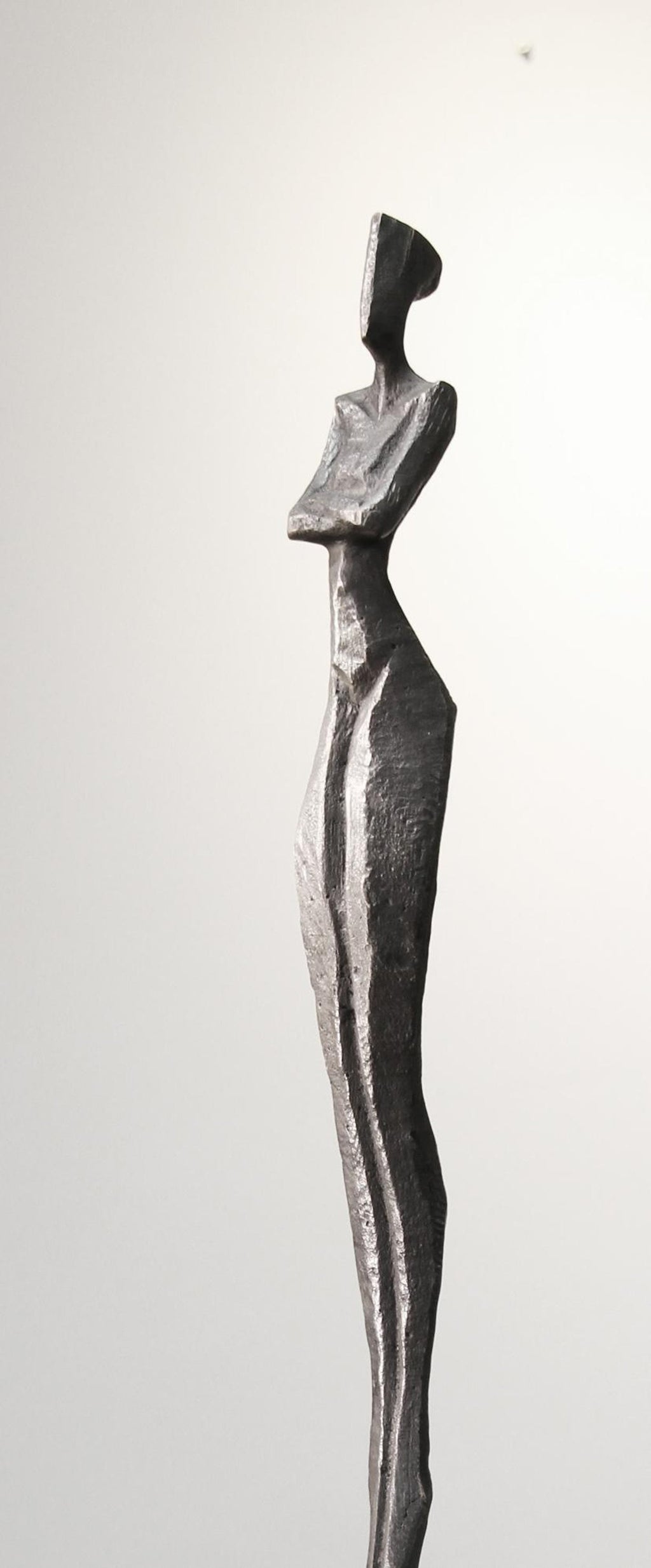 Israeli Bronze Modernist Sculpture Pregnant Woman Abstract Figure Safed, Ein-Hod