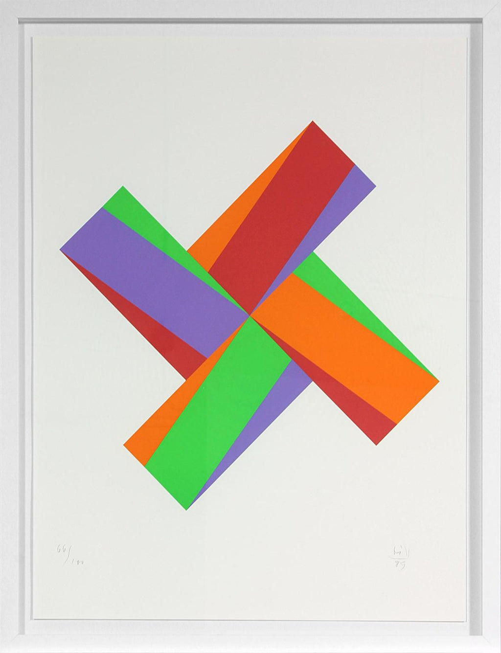 Surrealist Abstract Hebrew Aleph Pop Art Silkscreen Judaica Jewish Serigraph