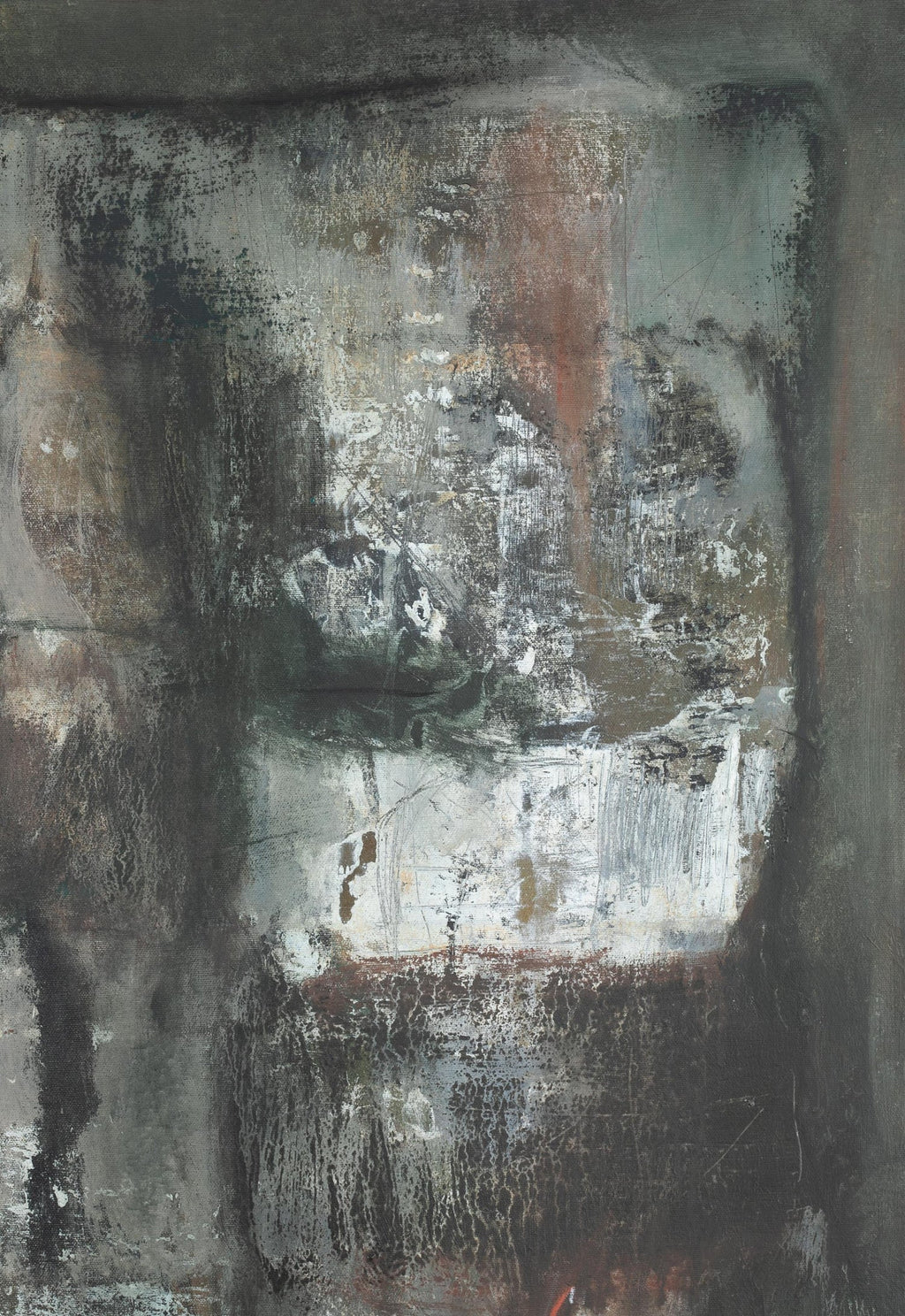 Large Rigoberto Mena Contemporary Cuban Abstract Expressionist Oil Painting