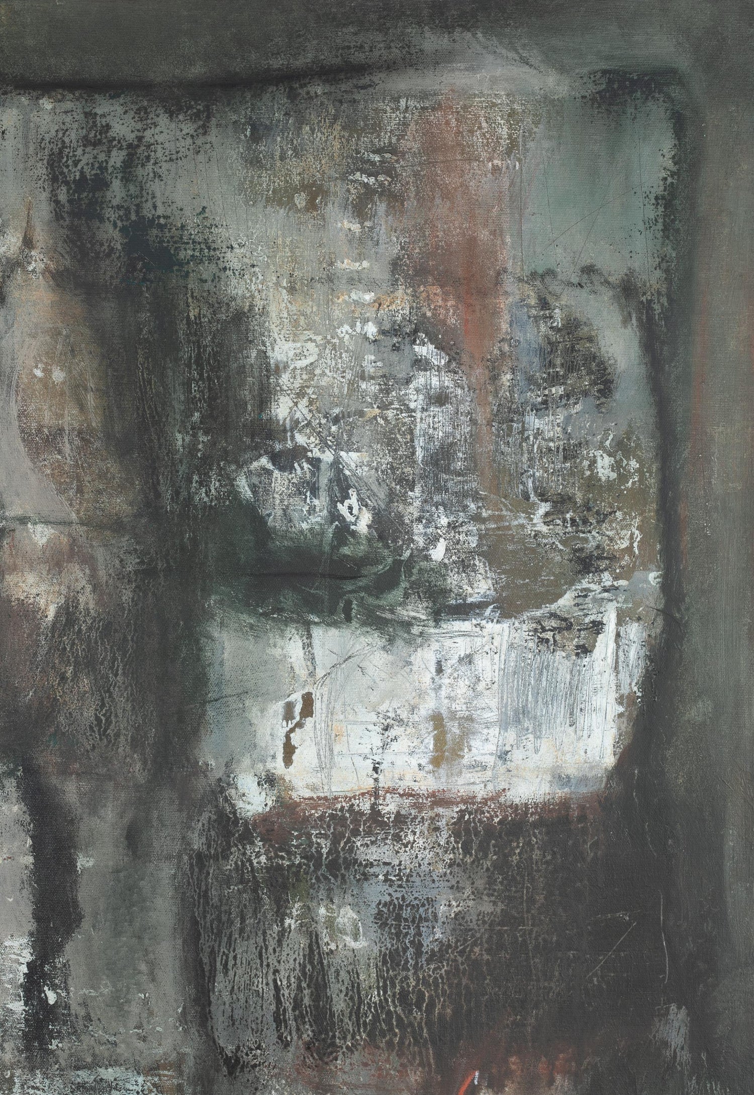 Large Rigoberto Mena Contemporary Cuban Abstract Expressionist Oil Painting
