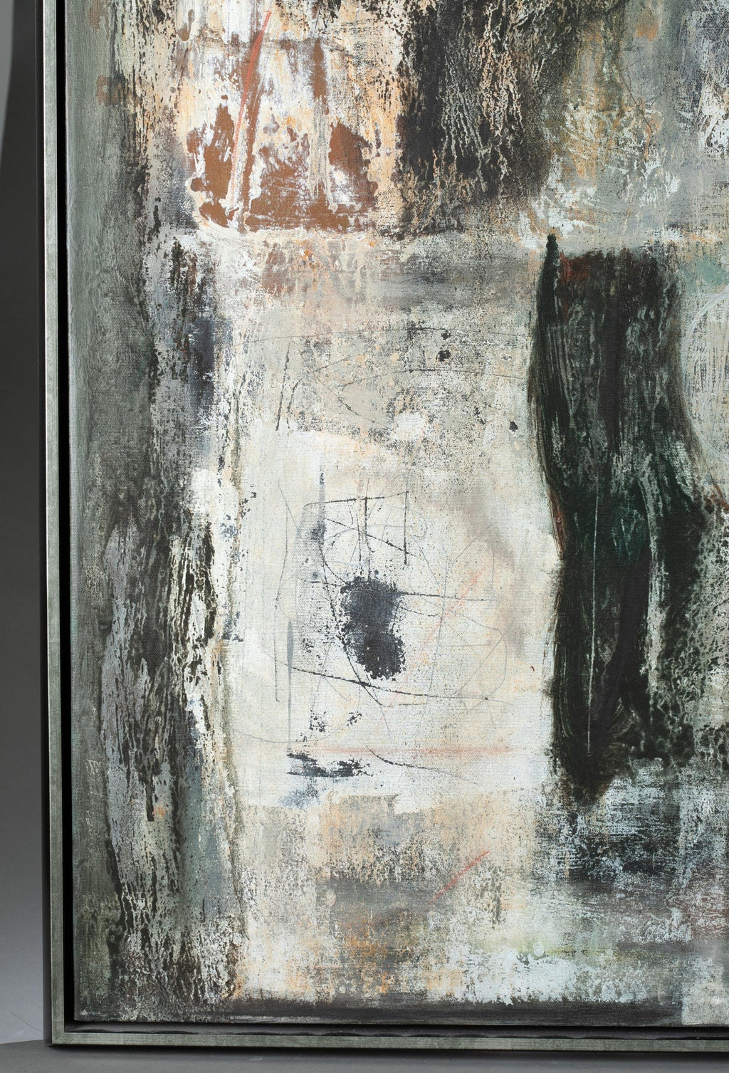 Large Rigoberto Mena Contemporary Cuban Abstract Expressionist Oil Painting