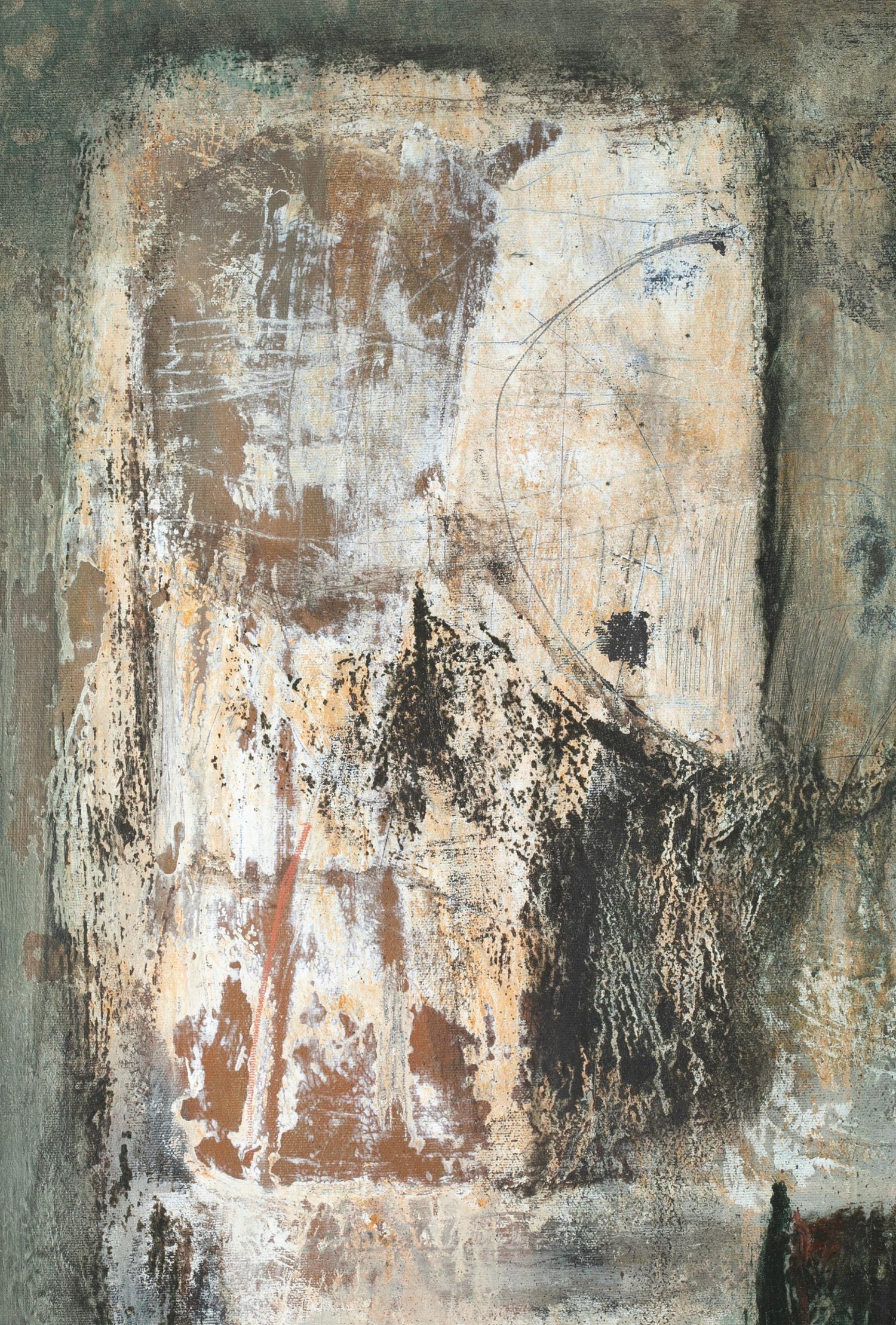 Large Rigoberto Mena Contemporary Cuban Abstract Expressionist Oil Painting