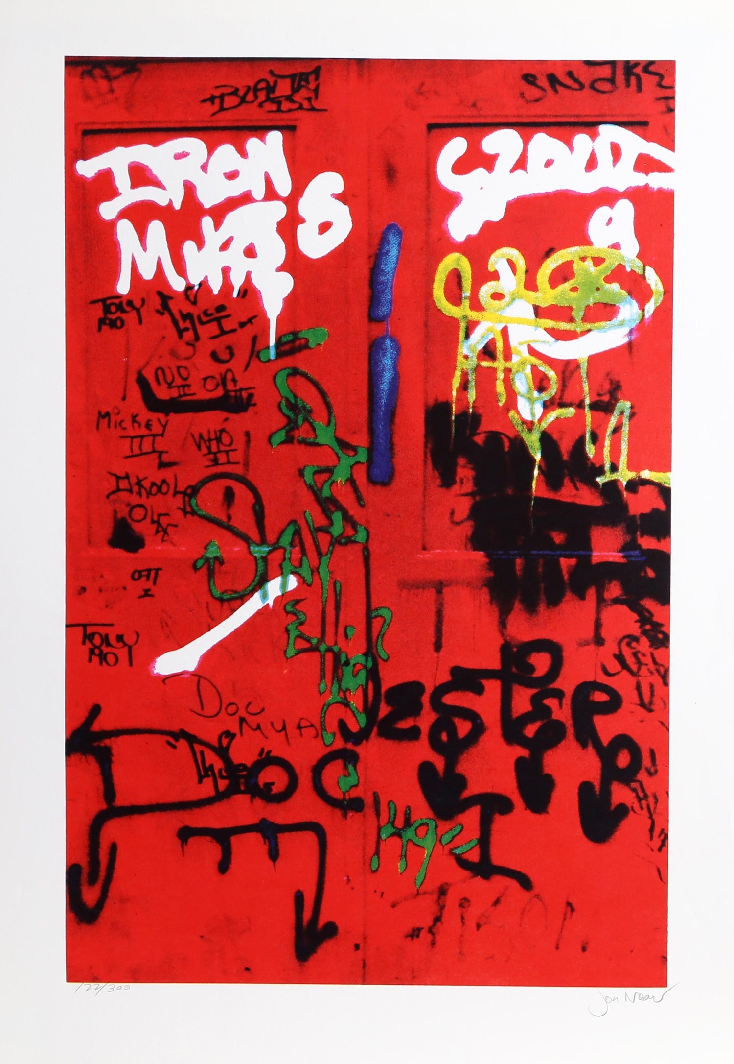 Graffiti Art Photograph Silkscreen Print Truck New York City 1970s Pop Art