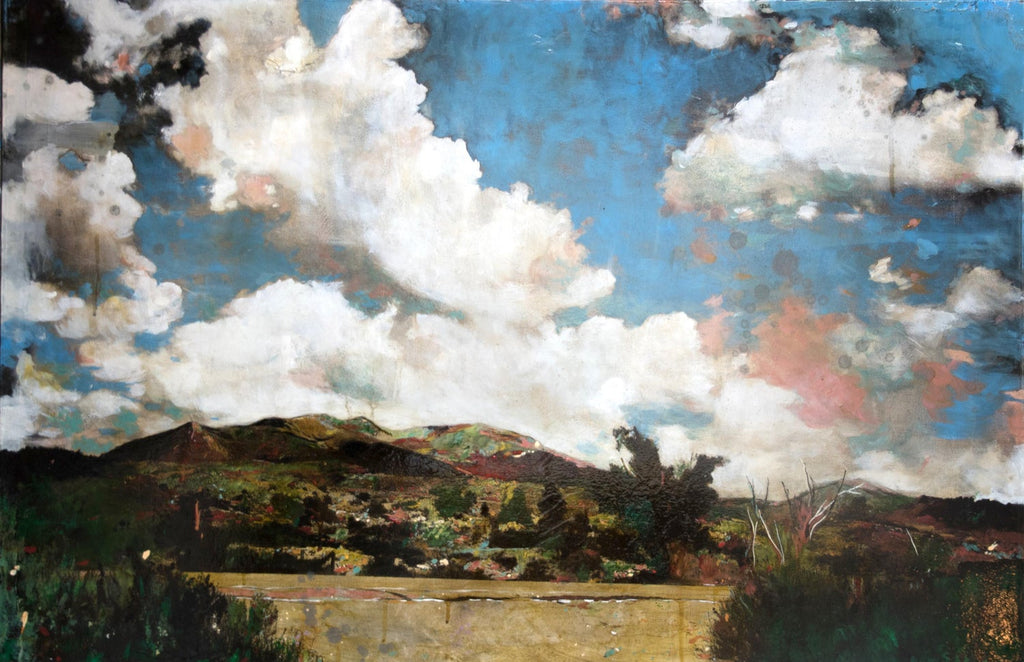 Large Abstract Landscape Pastel Drawing Painting San Francisco Artist, Megan #13
