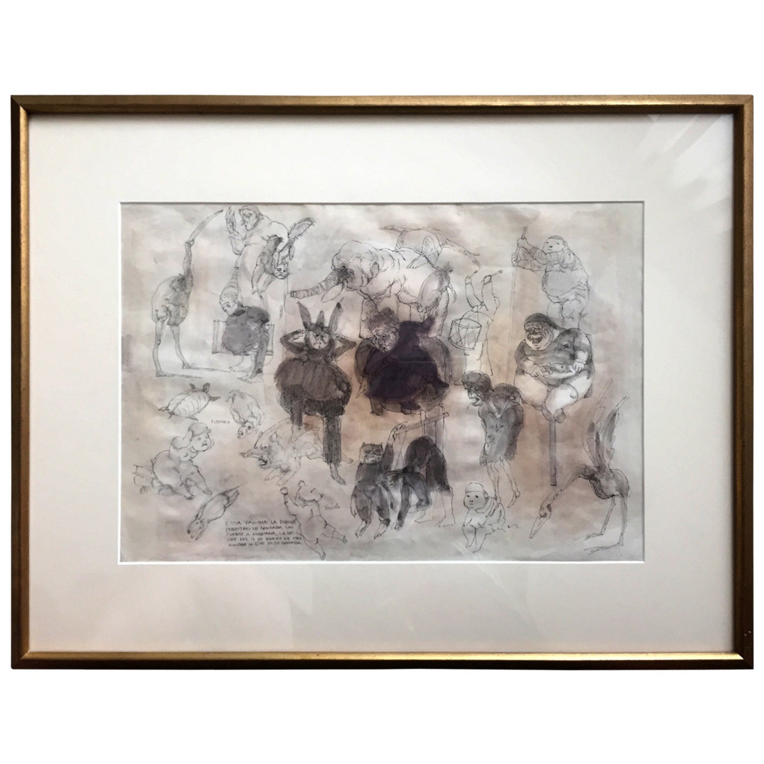 German Neo Expressionist Graphite Pencil Drawing Erwin Pfrang Nolan Gallery NYC