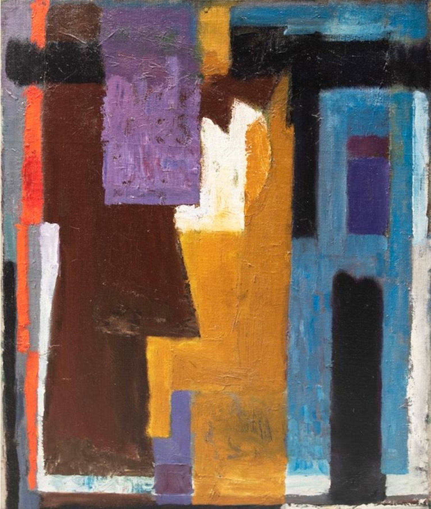 Abstract Composition Tempera Painting Russian Soviet Avant Garde Ksenia Ender