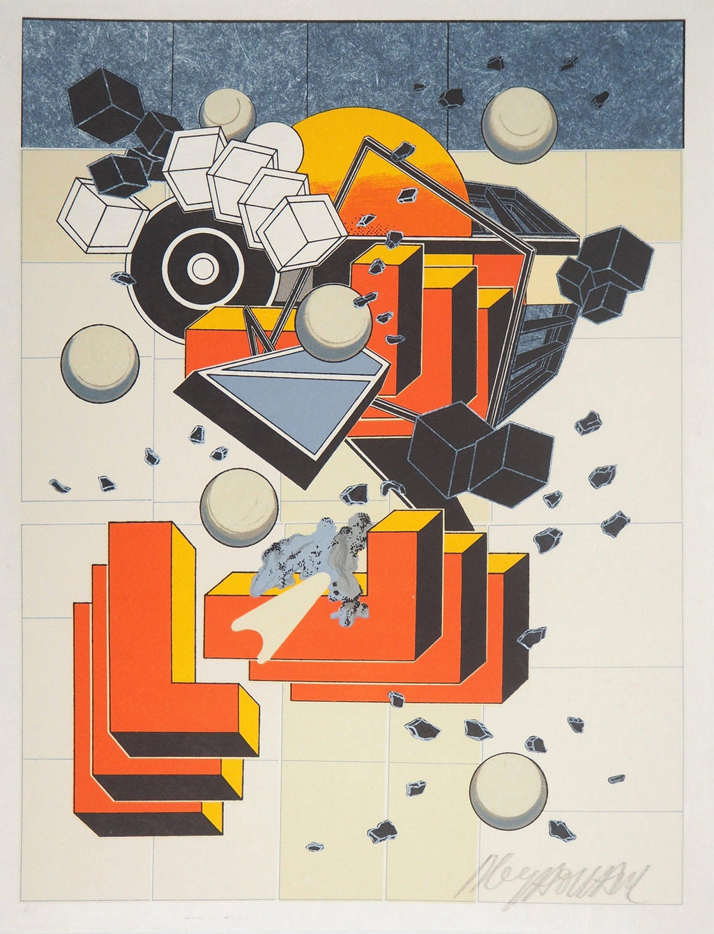 Digital Iris Print "Stage Theory " Pencil Signed with Initials edition of 15