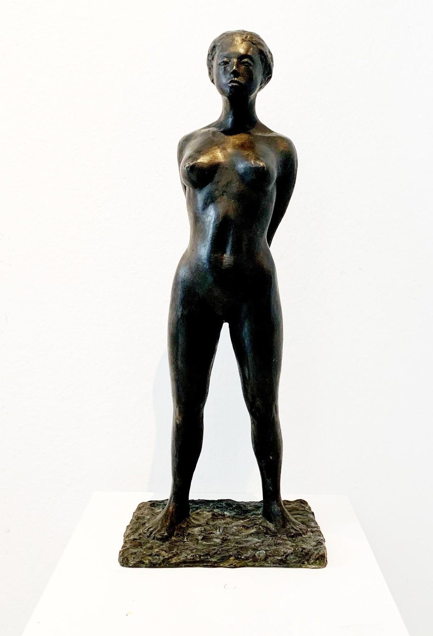 Marc Sijan Hyperrealist Contemporary Plaster Sculpture Woman and Champagne Glass