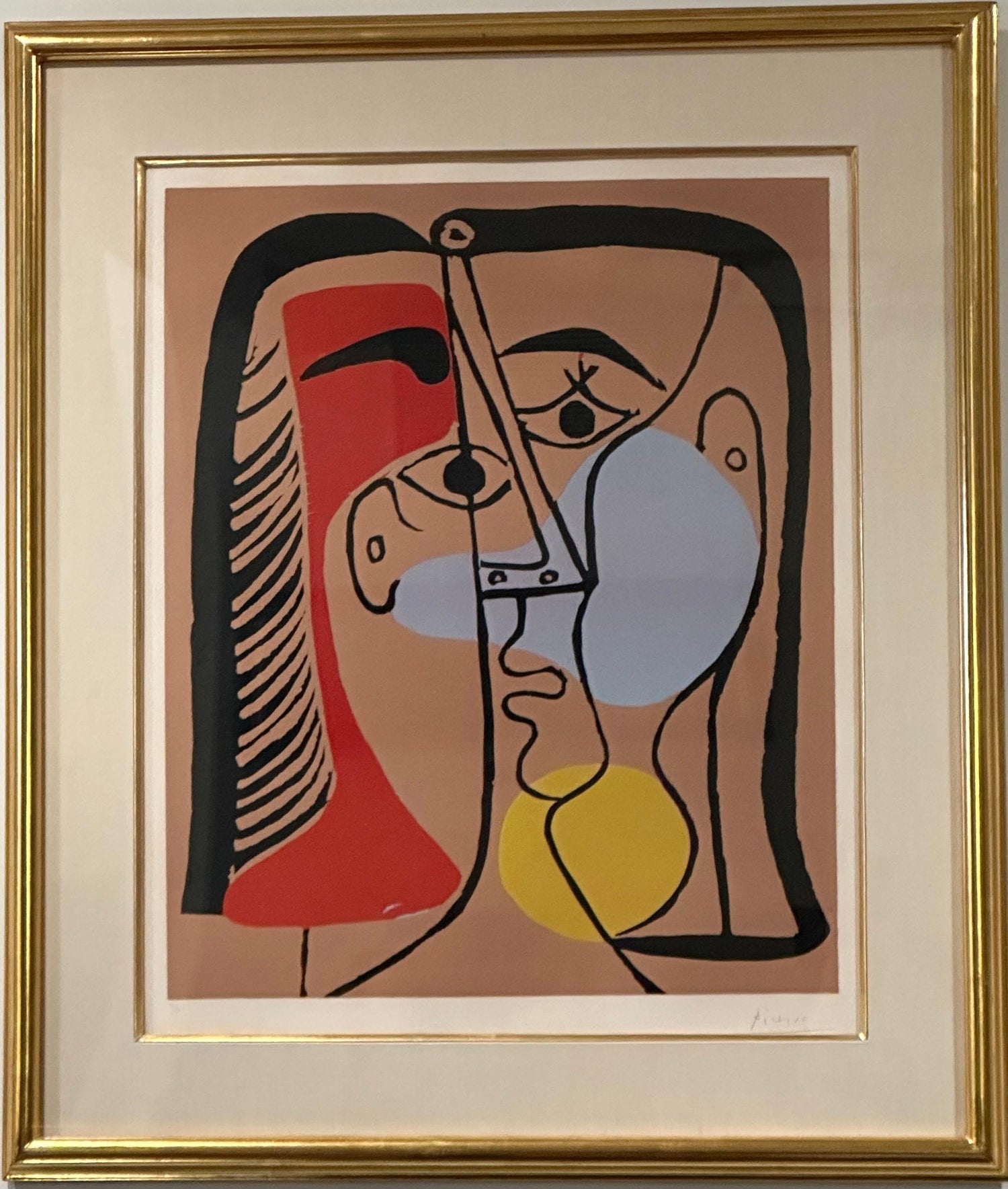 Triptychos Post Historicus Picasso Conceptual Art Silkscreen Gold Lithograph