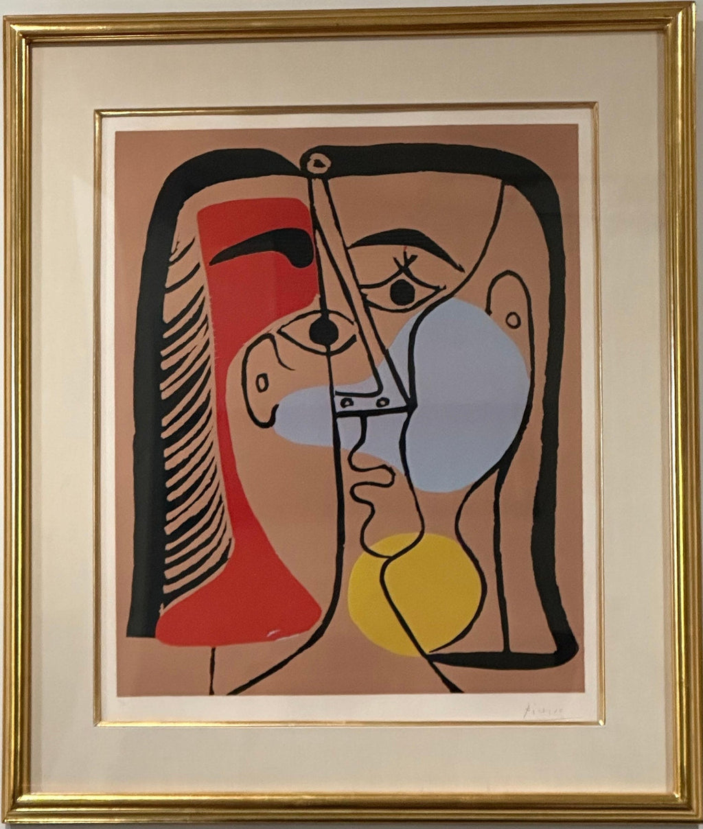 Vintage 1960s Pablo Picasso Photo Silkscreen Serigraph Pop Art