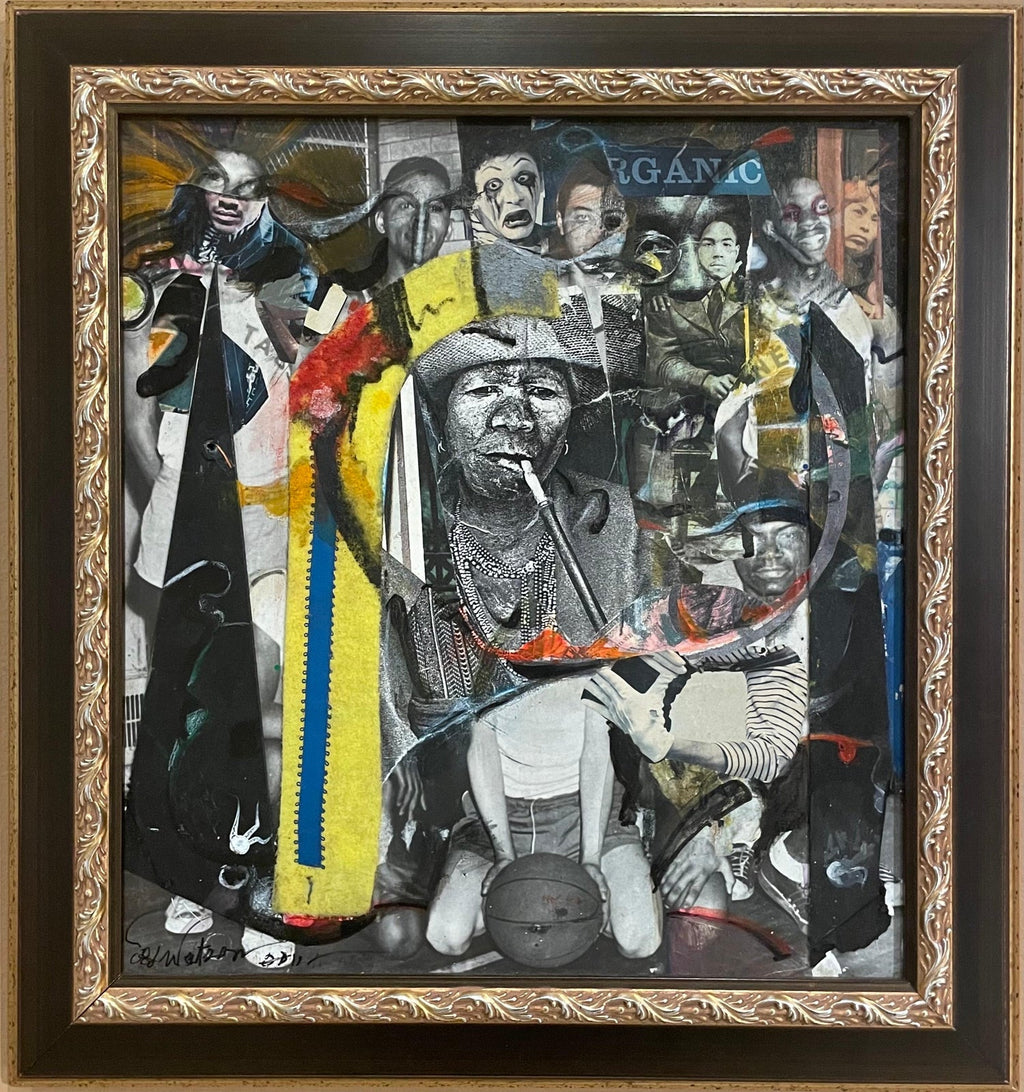 Large Painting Photo Collage Martin Luther King African American Civil Rights