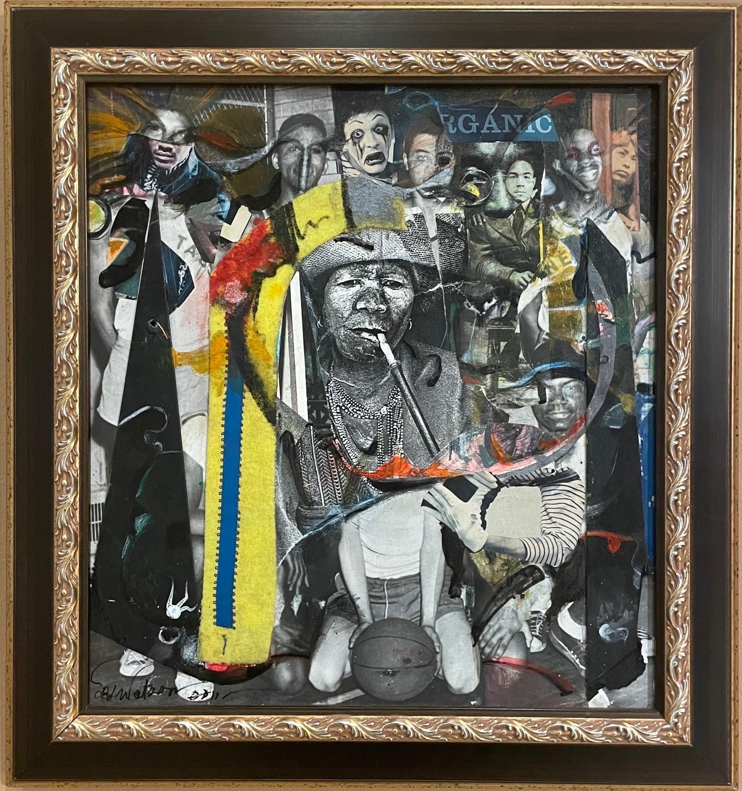 Large Painting Photo Collage Martin Luther King African American Civil Rights