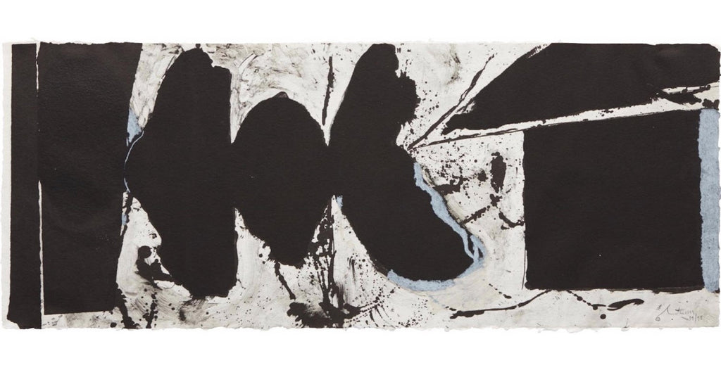 Large Robert Motherwell Lithograph Abstract Expressionist Lament for Lorca 1982