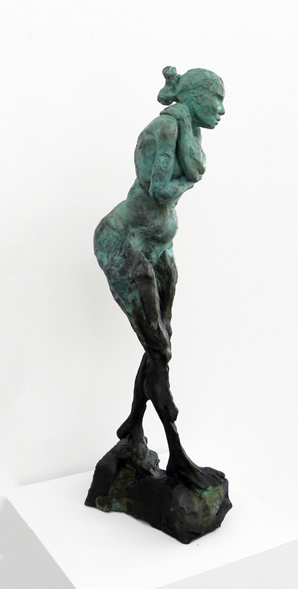 Bronze Female Nude Sculpture Modernist, WPA, New York Chelsea Hotel Artist