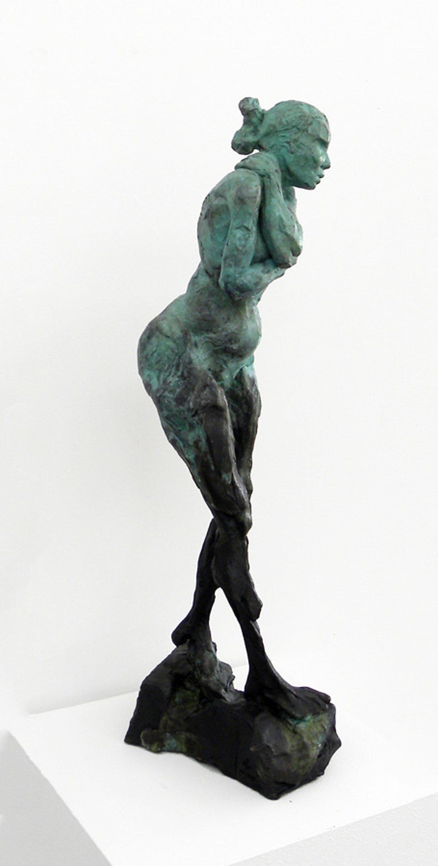 Bronze Female Nude Sculpture Modernist, WPA, New York Chelsea Hotel Artist