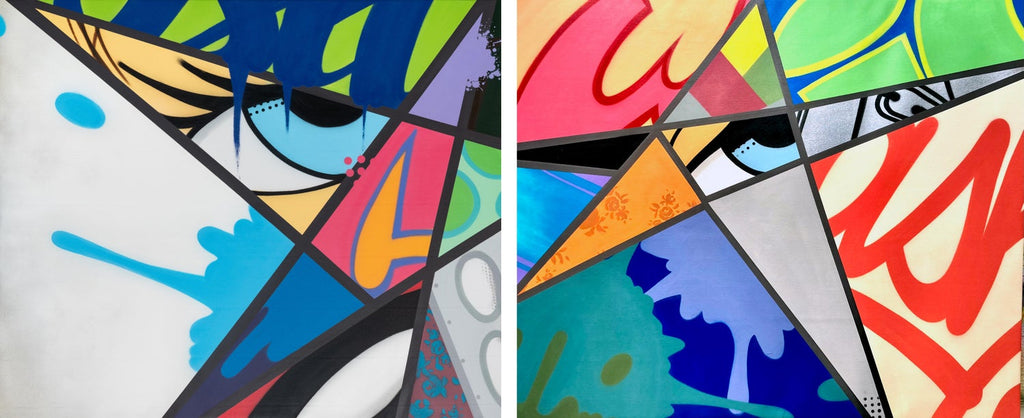 Miami Graffiti Legend Ahol Sniffs Glue Large Spray Painting on Doors Sculpture