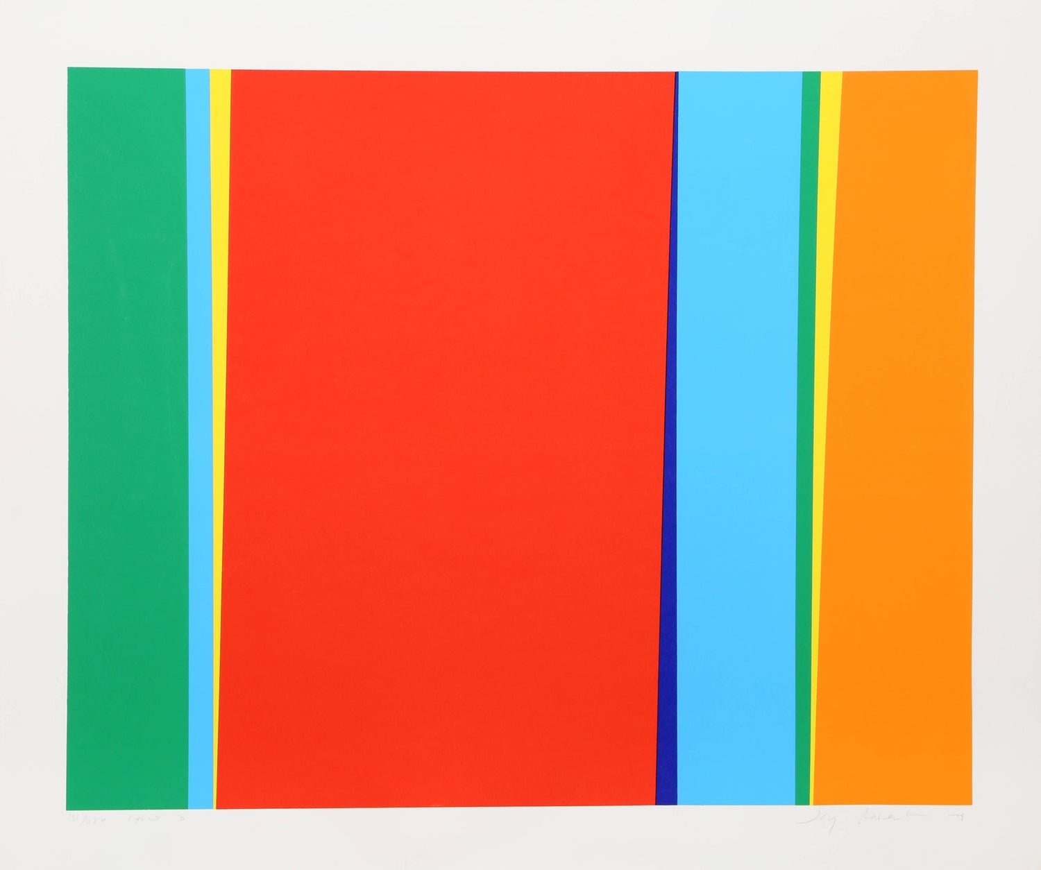 Pop Art 1970s Vintage Silkscreen Screen Print Street Signs Titled Calendar