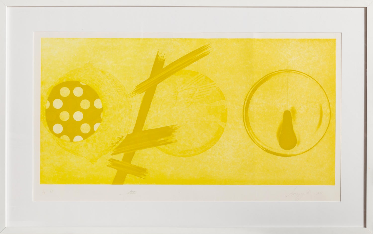 Large American Pop Art Abstract Aquatint Etching James Rosenquist Just Desert