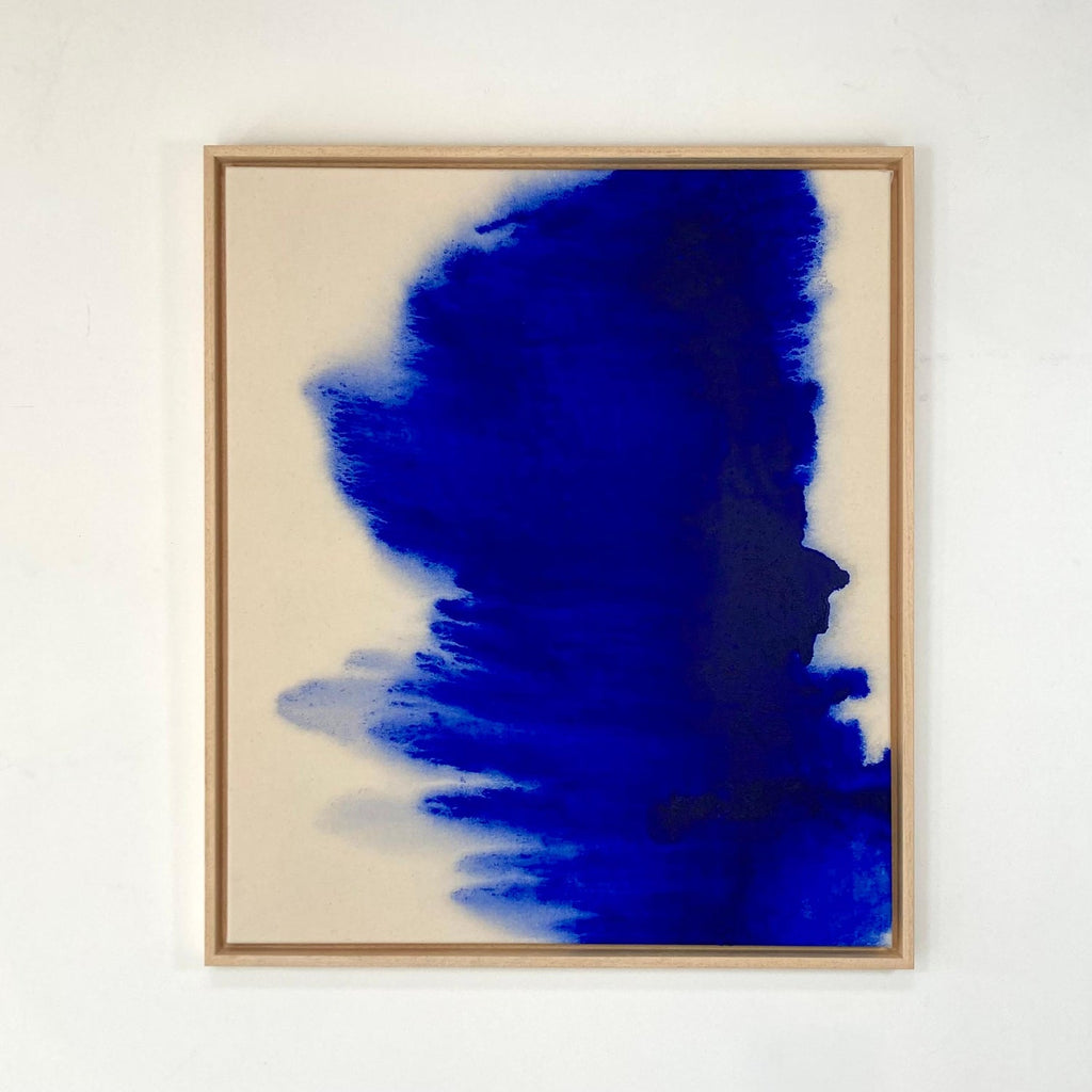 Abstract Mod Blue Painting, Black & White Photograph Conor Mccreedy
