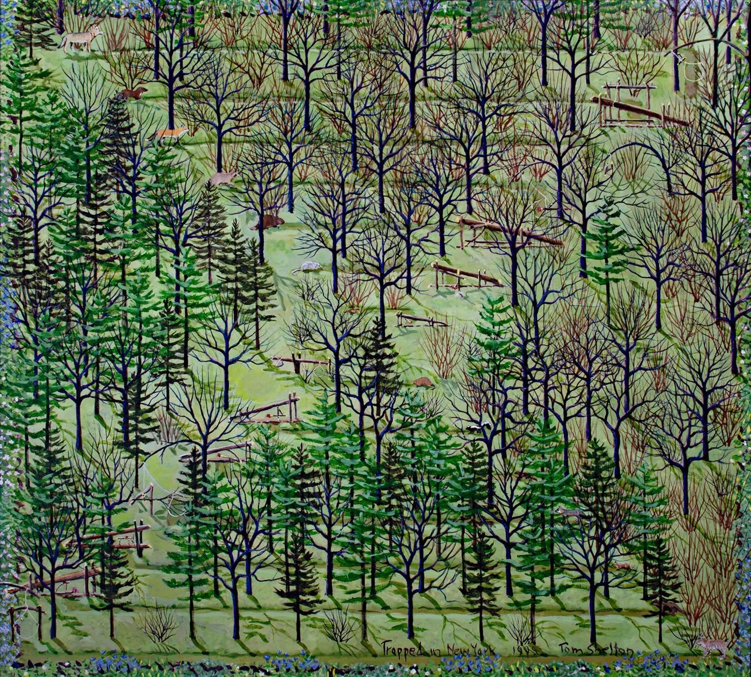 Original Painting "Promises" Tropical Jungle Painting Panthers, Gustavo Novoa