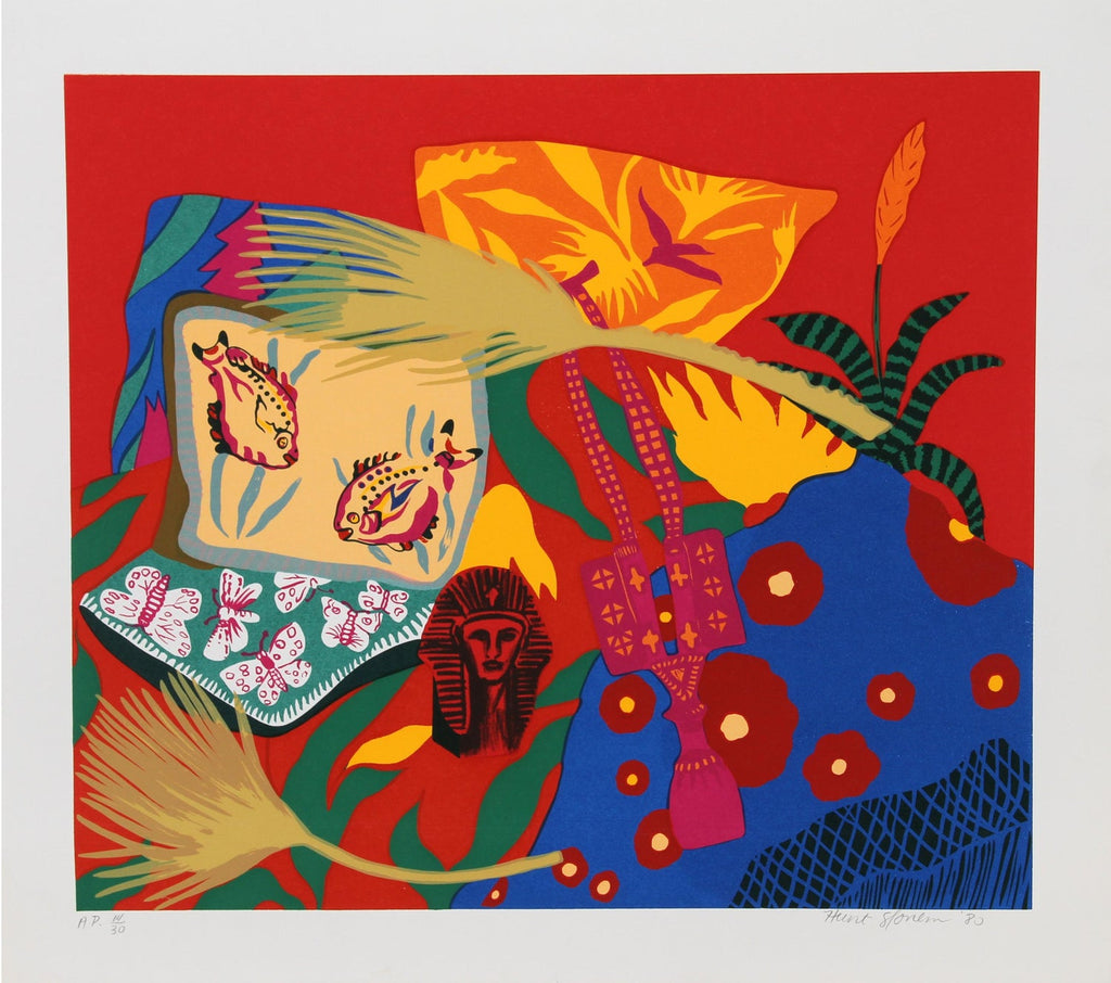 Joe Tilson British Pop Art Screenprint, Color Lithograph 4 Seasons 4 Elements