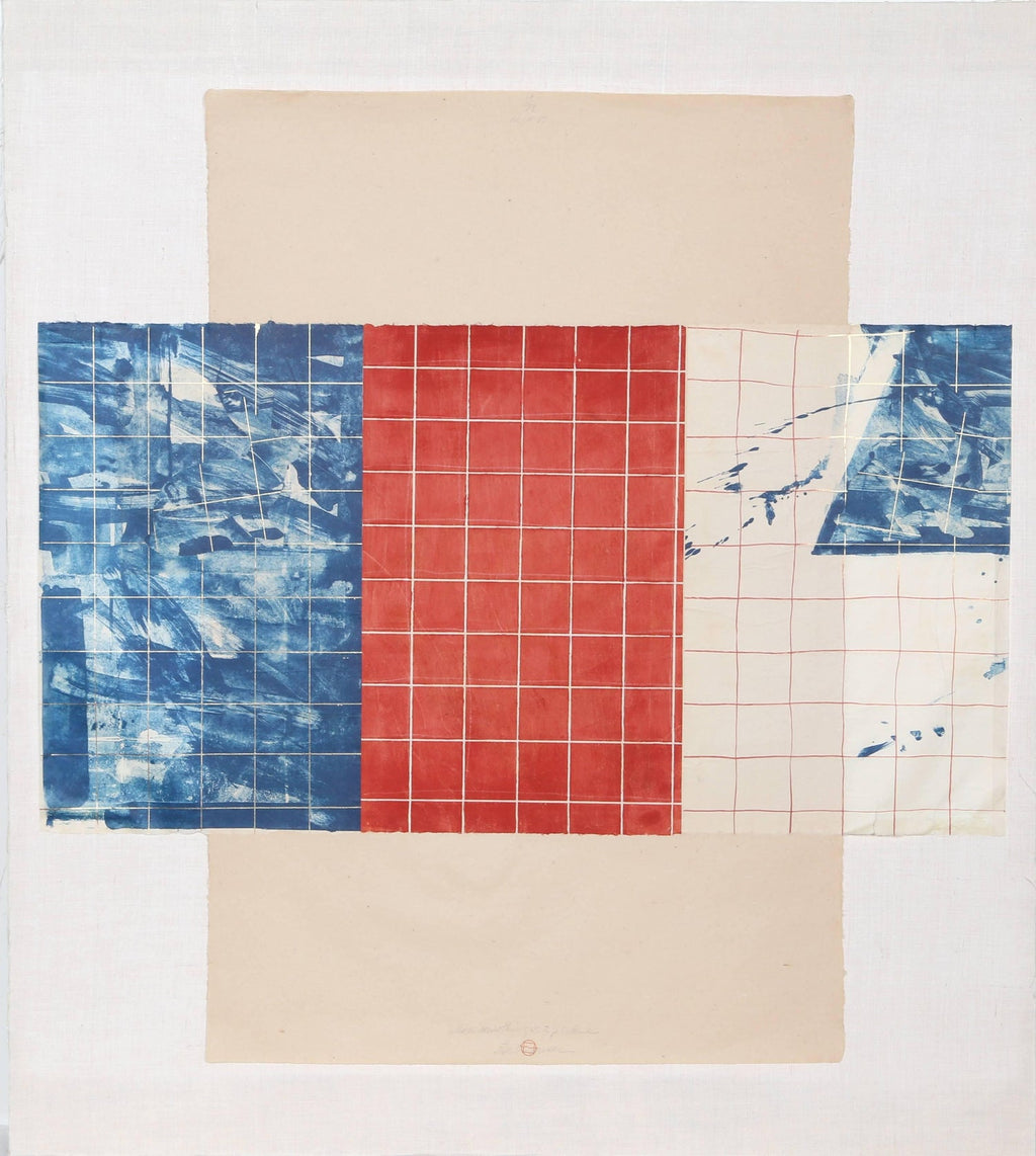 Iain Baxter& "Deflecting Landscape" Conceptual Monoprint Painting