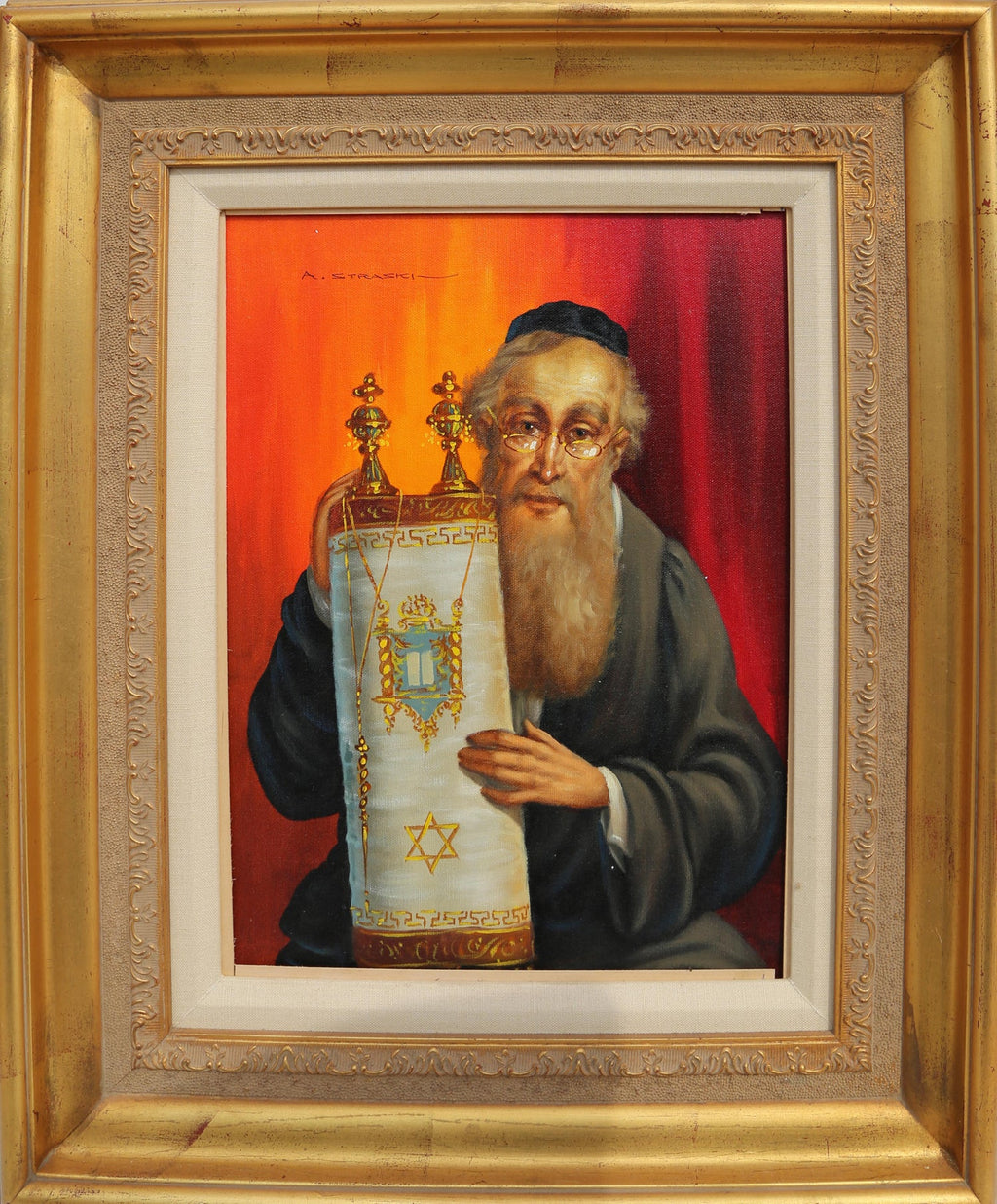 Judaica Modernist "The Sage" Rabbi Portrait