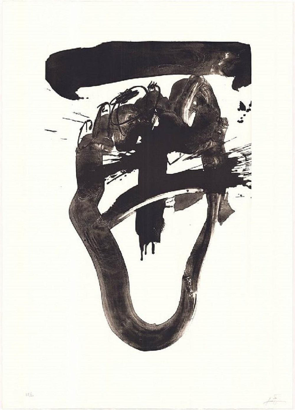 Spanish Post Modern Abstract Aquatint Color Etching Antoni Tapies