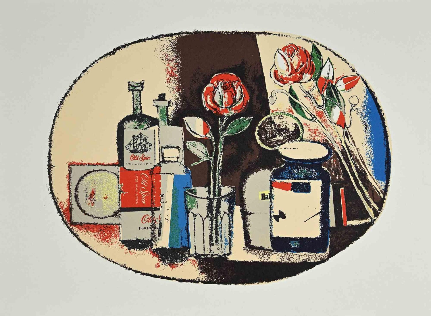 Still Life with German Master Pop Art Serigraph Hand Signed