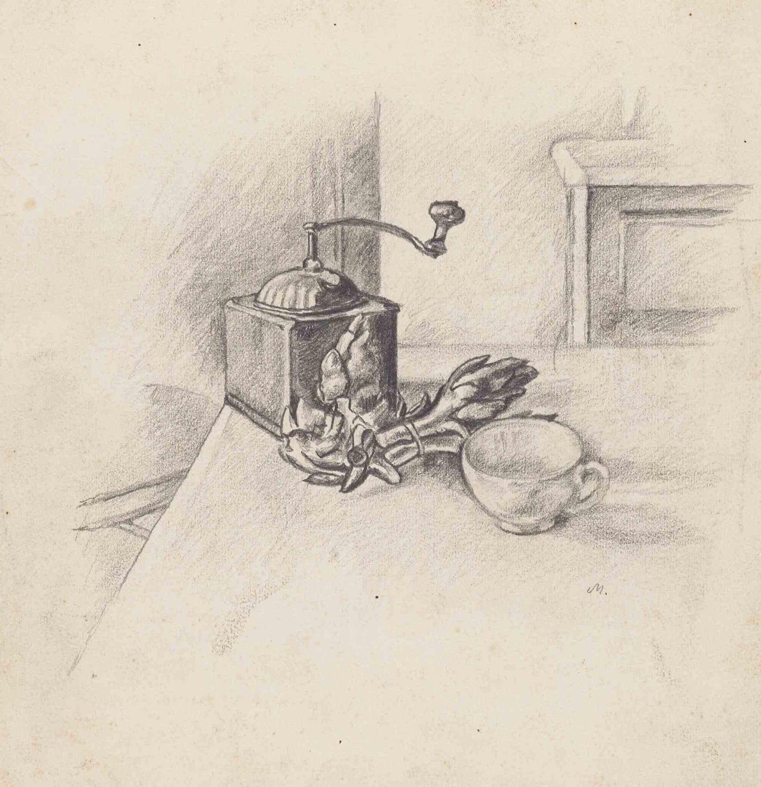 Still Life with Vera as Raphael Original Drawing