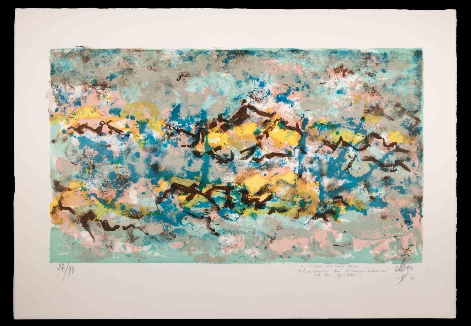 1971 Tamarind Print Landscape Lithograph Paul Sarkisian Photo Realist Americana