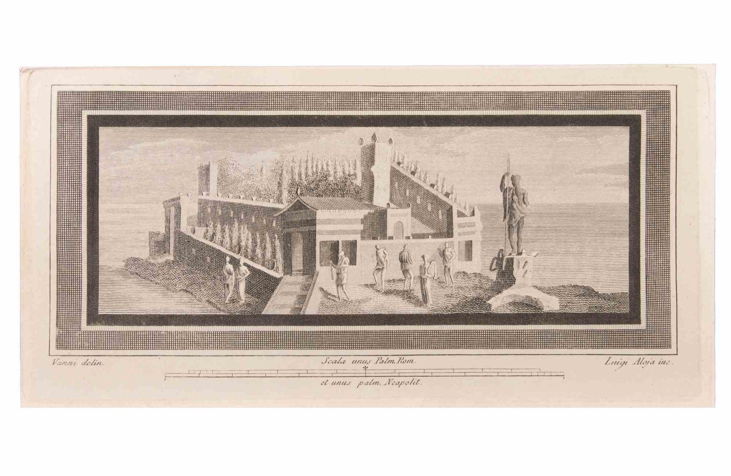 San Tubisco (Season's Greetings) Holiday Drawing Artwork Poseidon Trident Bridge
