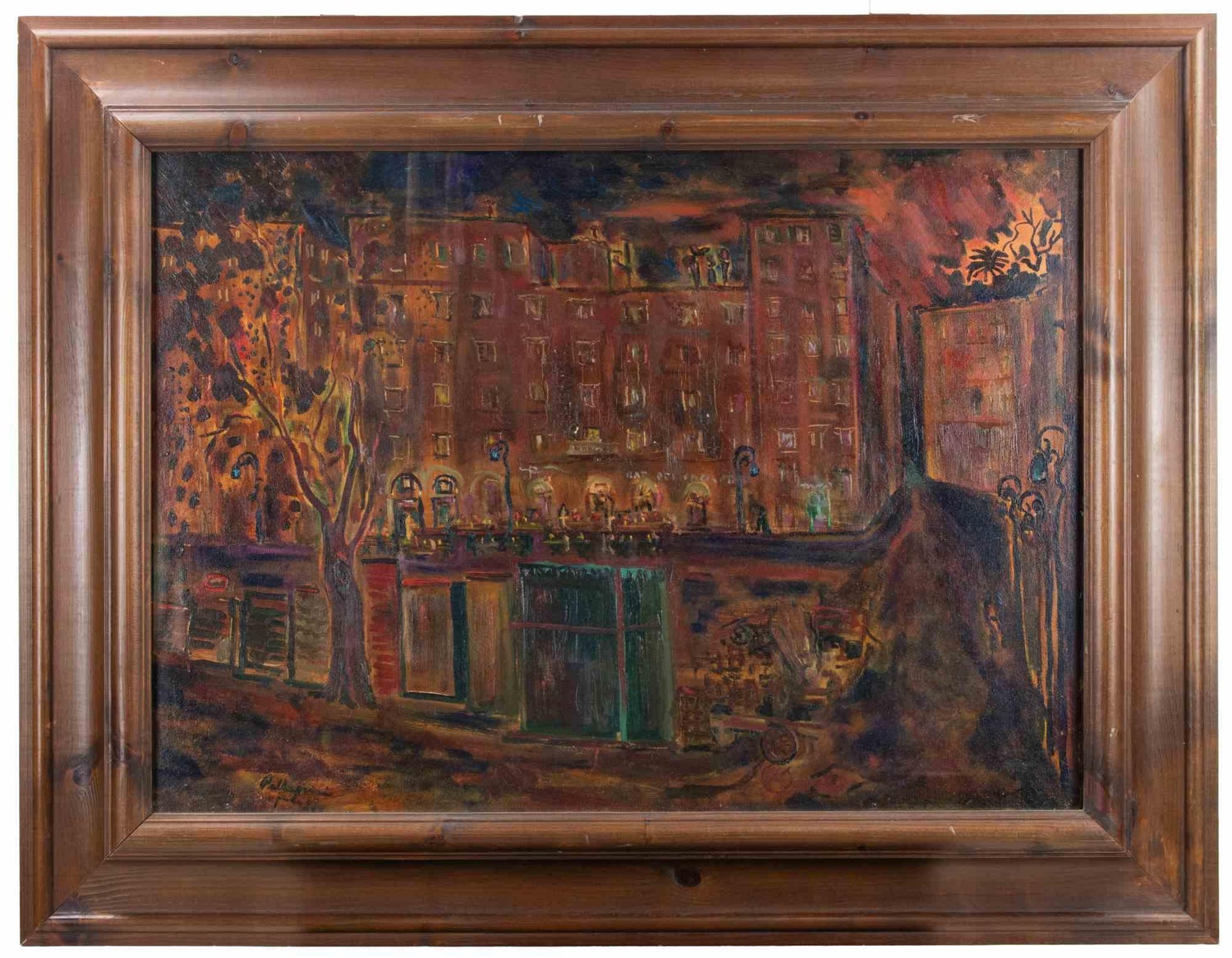 Oil Painting Italian Cityscape Rome Architecture Tonino Antonio Caputo