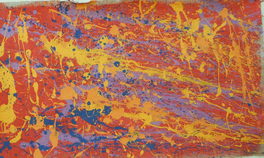 1978 Joy Walker Pattern & Decoration Color Field Abstract Op Art Painting