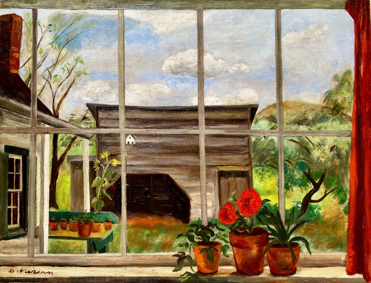 Cascade, Large Scale Modernist Oil Painting