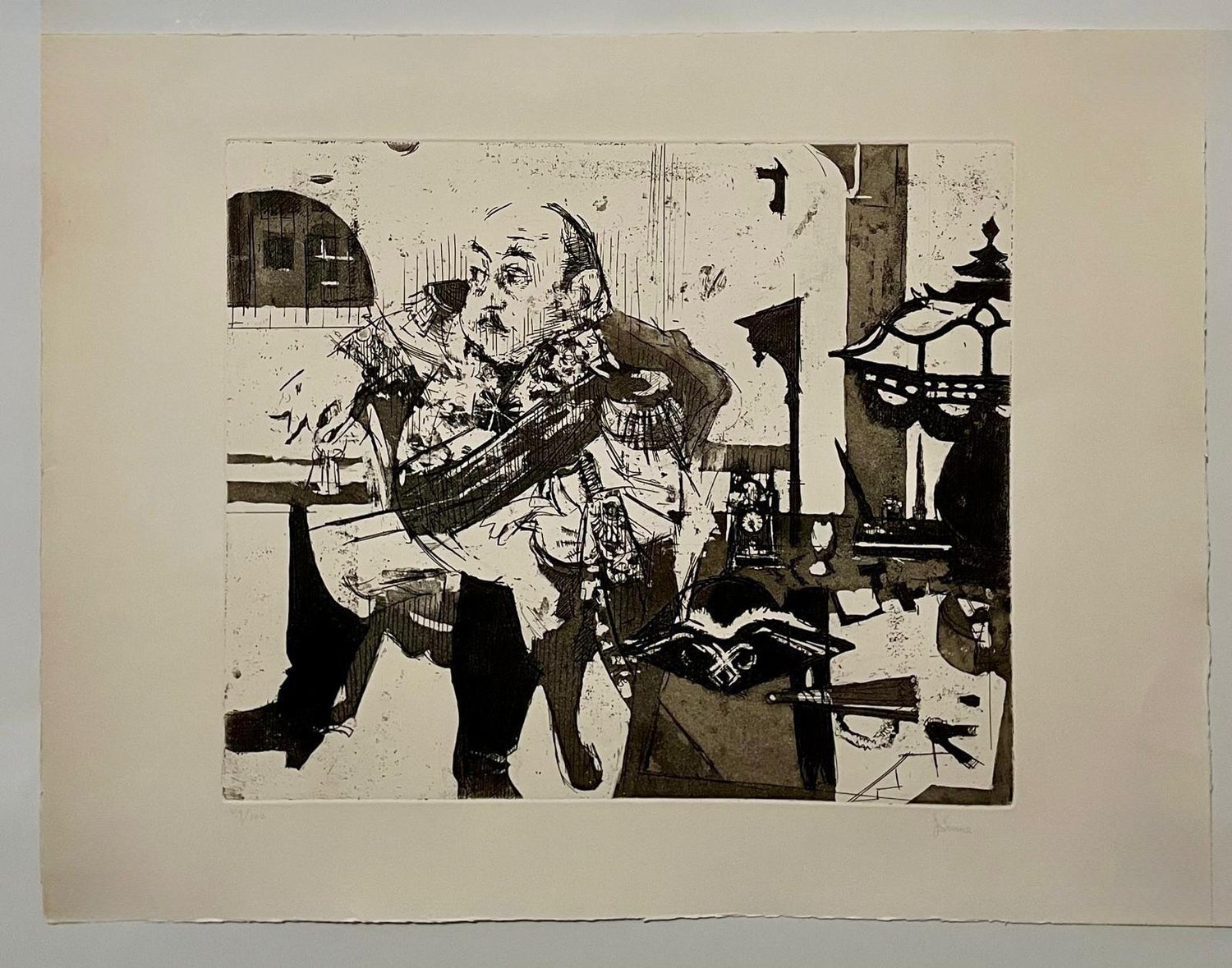 Jack Levine American Modernist Social Realist WPA Artist Aquatint Etching