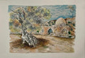 Baruch Nachshon Kever Rochel Rachel's Tomb Israel Judaica Lithograph Israeli Art