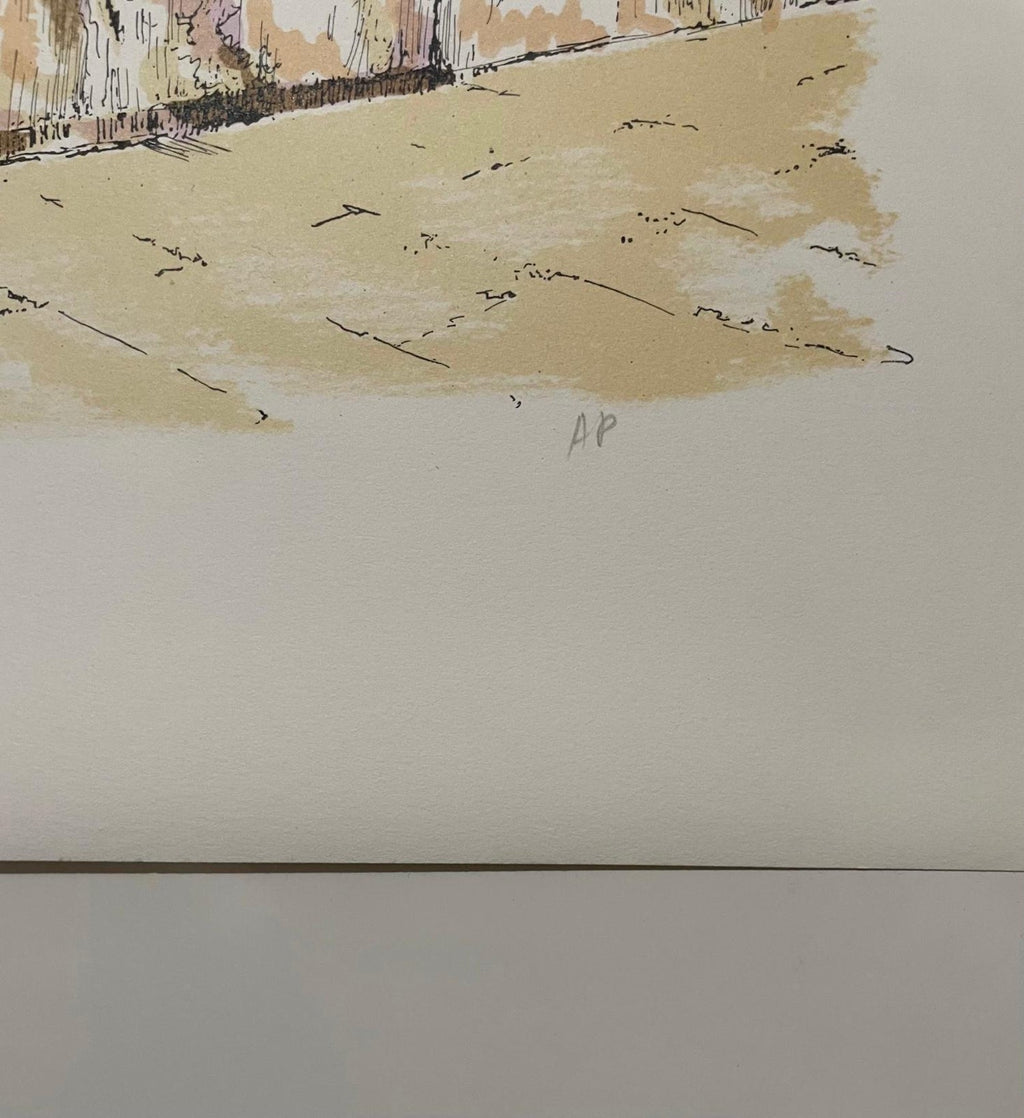 Baruch Nachshon Jerusalem Western Wall Kotel Judaica Lithograph Israeli Art